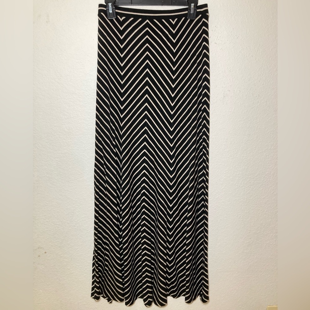 Ann Klein Striped Maxi Skirt size XS